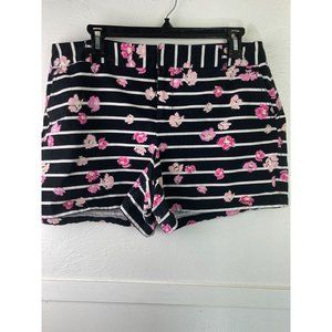 Elle Striped Floral Size 12 Shorts